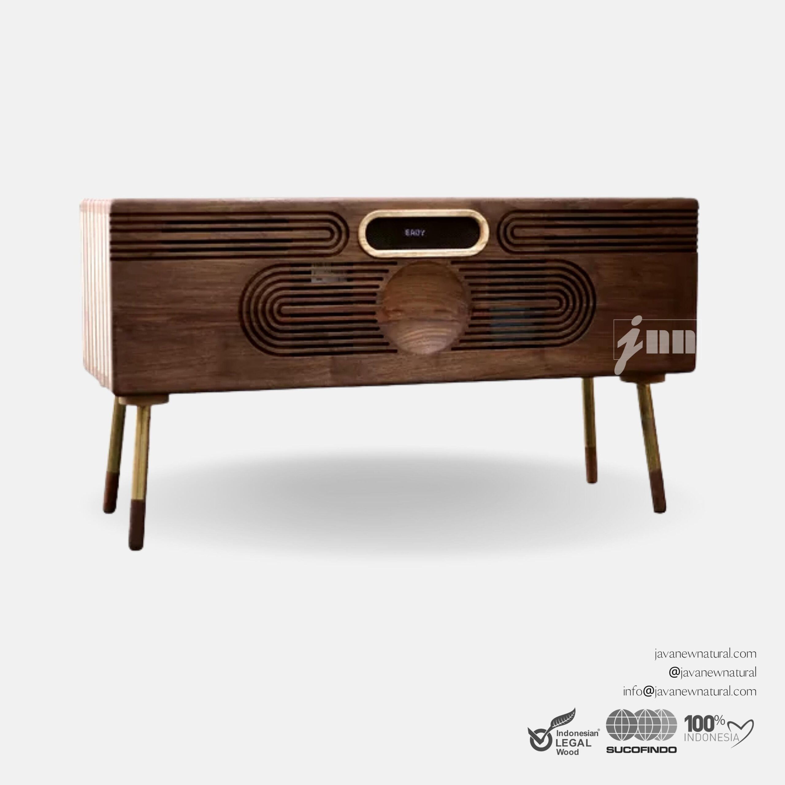 JNN Indonesian Furniture Cabinet Oak and Walnut